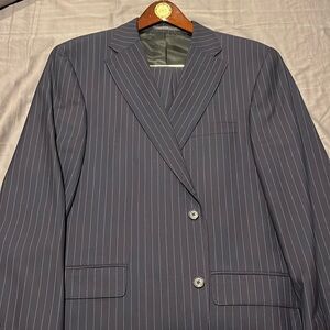 J.Press navy blue pinstripe suit